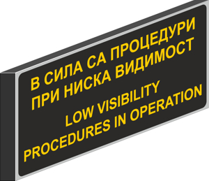 light-box RF control Sofia Airport